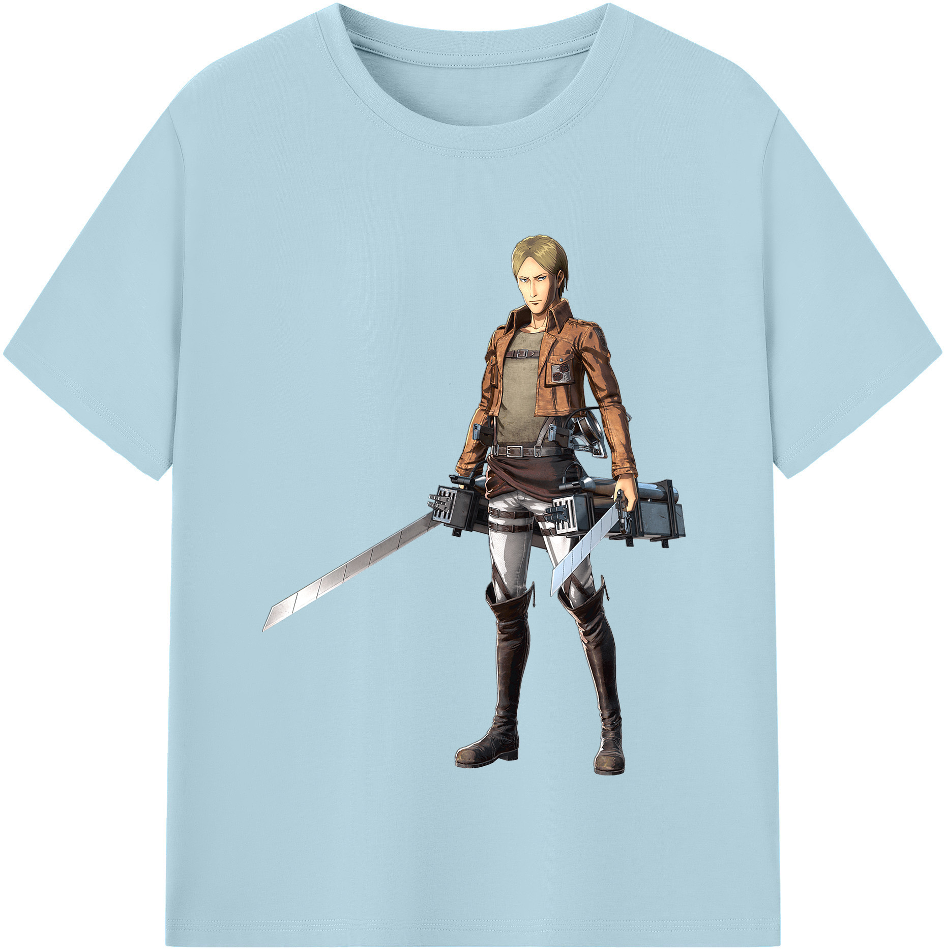 （画像用） 進撃の巨人 Attack on Titan 綿100％半袖Tシャツ（フロントプリント）